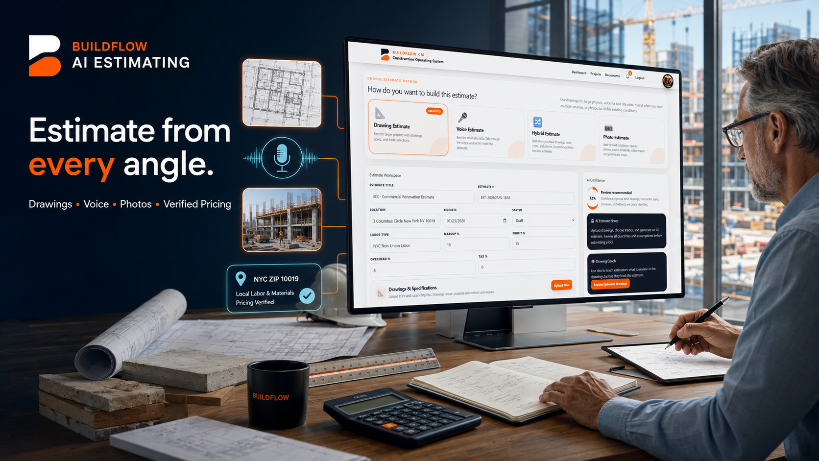 Build professional estimates in minutes.